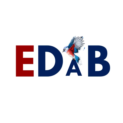 Engineering Deans' Advisory Board logo: the letters EDAB with a bluebird